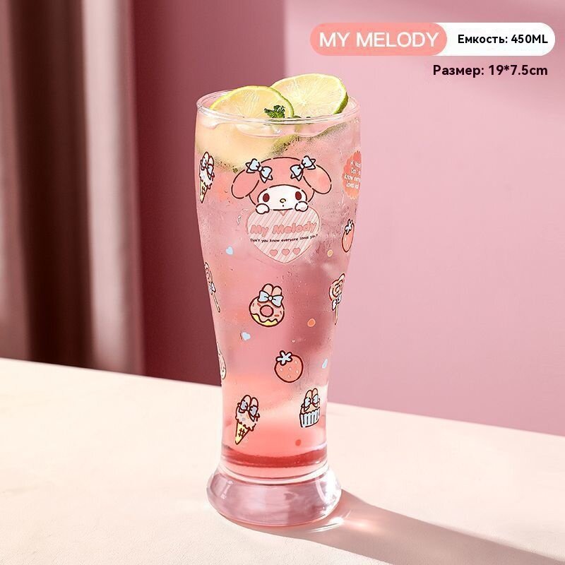 Стеклянная пивная чашка Sanrio Hello Kitty