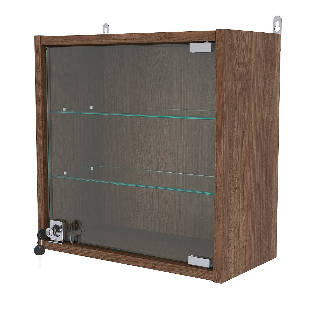 Витрина настенная "мини" 40*40*20, Орех. Производитель товара - компания Westcom.