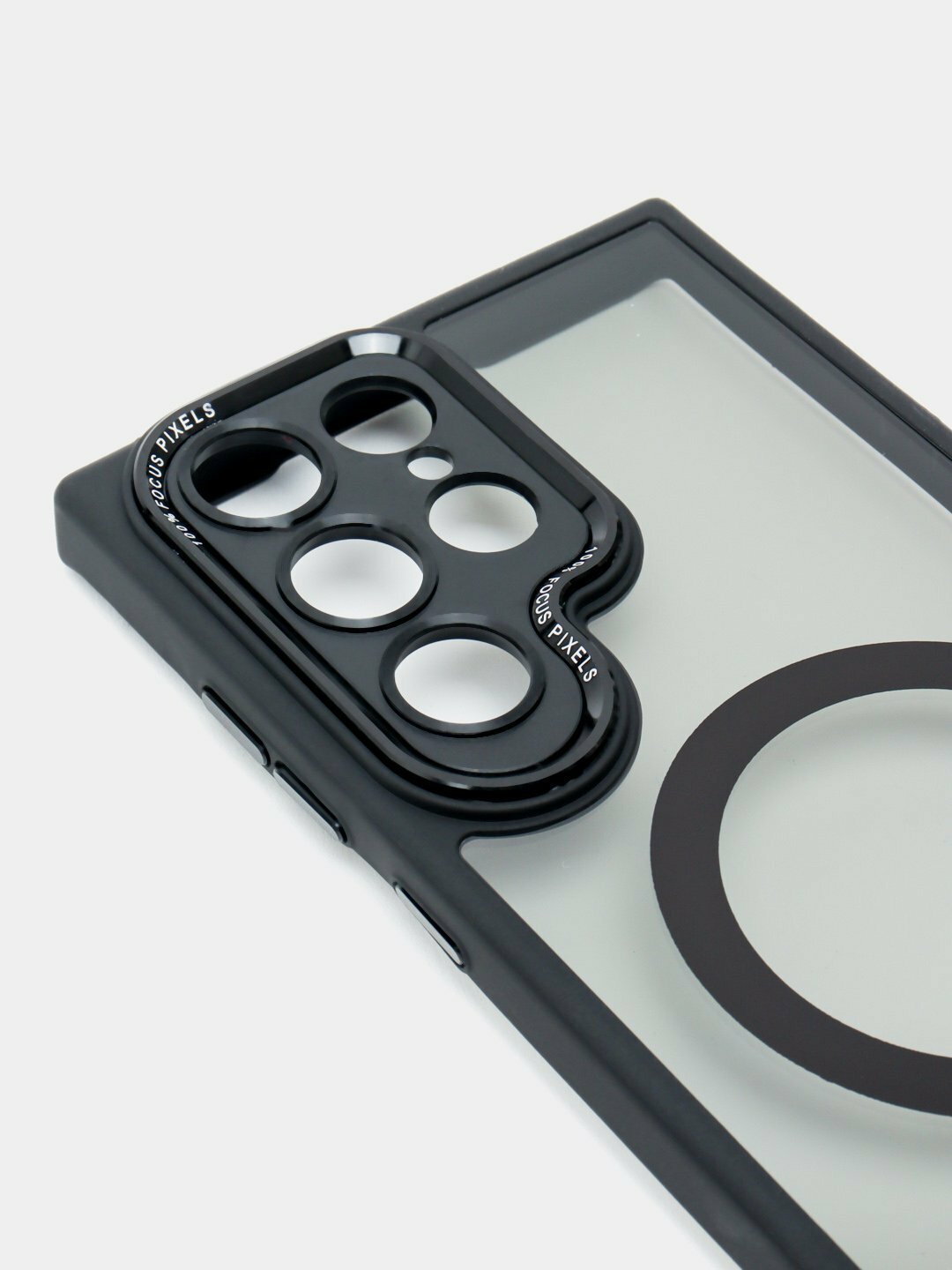 Чехол MagSafe для Samsung S24 Ultra прозрачный, силиконовый стеклянный чехол с поддержкой MagSafe – идеальная защита