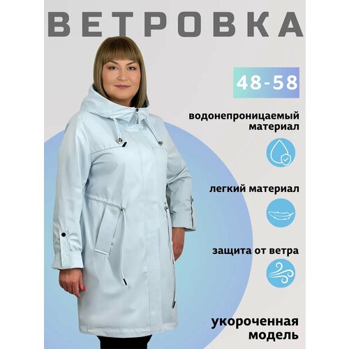 фото Ветровка suefeinuo весна-лето 2025, размер 48-50, голубой