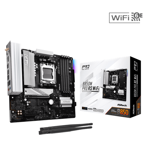 Материнская плата ASRock B850M PRO RS WiFi AM5 25480₽