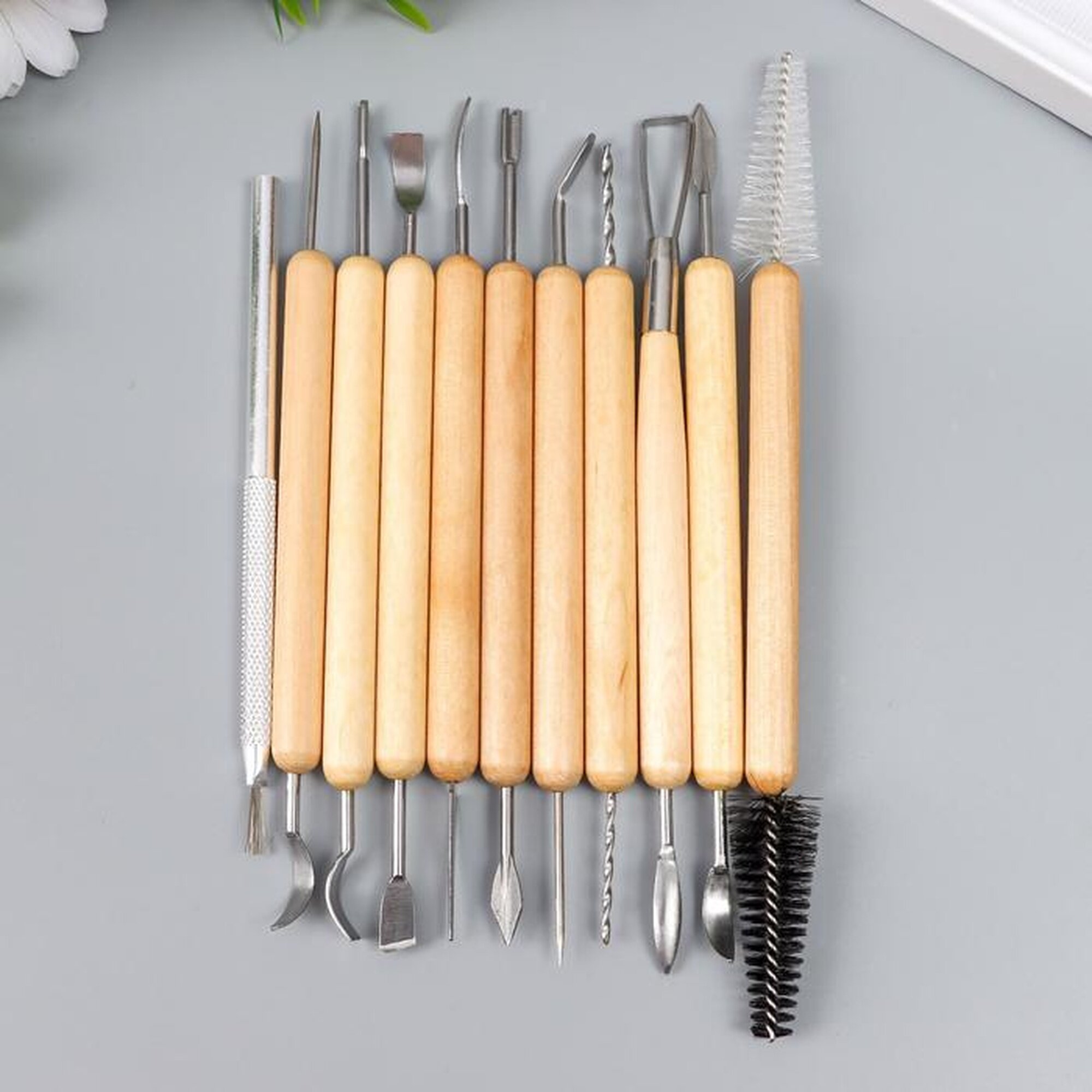 Инструменты для творчества Calligrata набор 11 штук деревянных металл 17 см 28 х 115 см