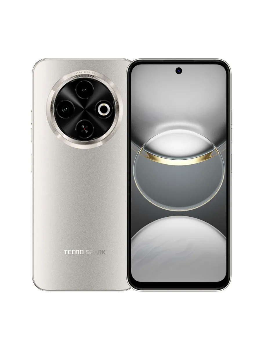 Смартфон Tecno Spark 30с 6/128 Гб Золотистый 2 sim 6.67″ Цветной IPS, 120Hz, сенсорный 2G, 3G, 4G 5000 mAh (RU)