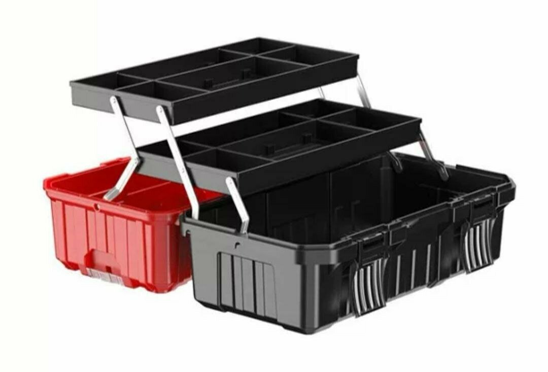 Органайзер-ящик "Трансформер", для инструментов, двухъярусный, 42 см х 20 см