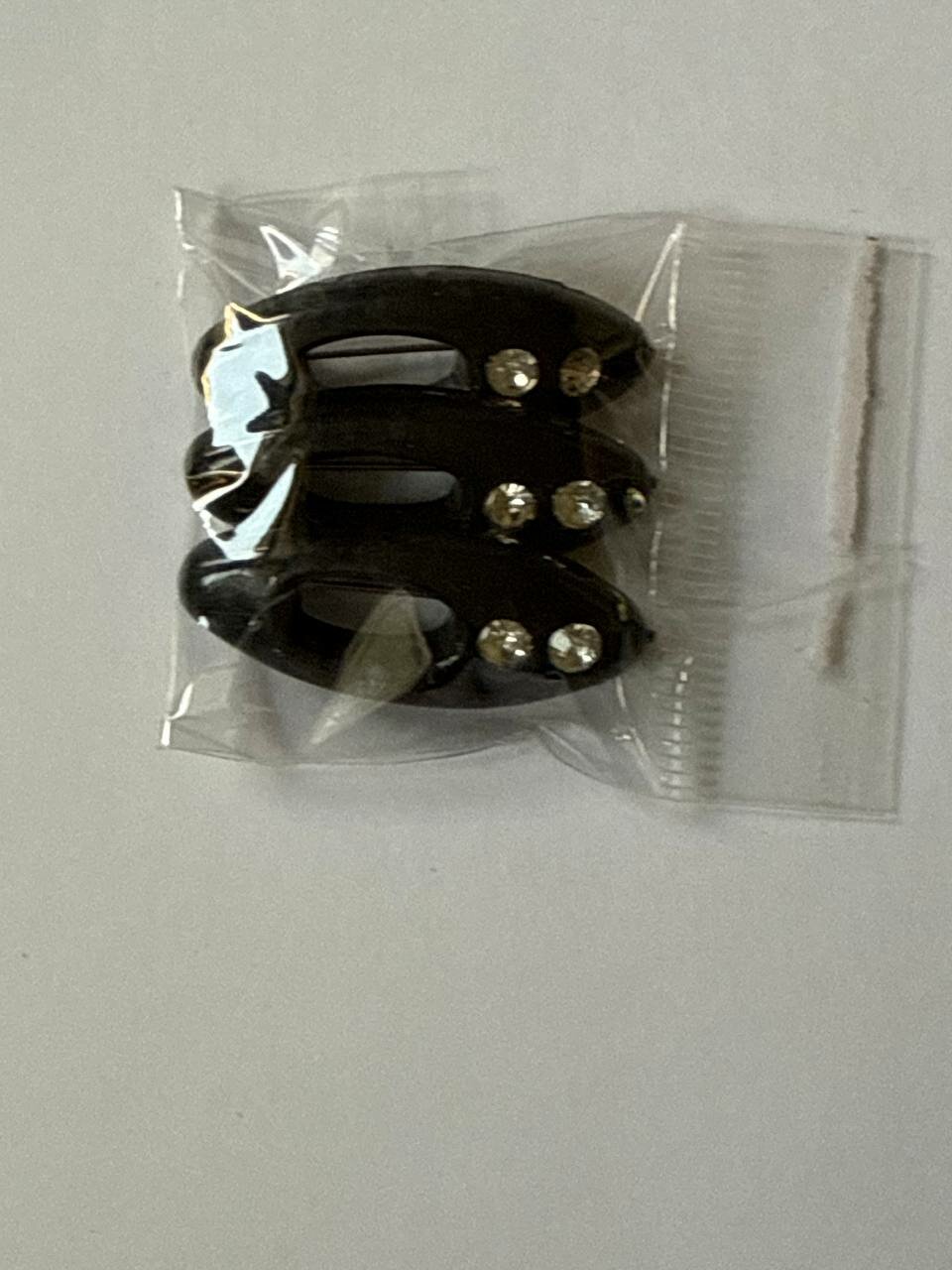 Зажимы для хиджаба для платков и шарфов чёрного цвета в наборе 3 шт