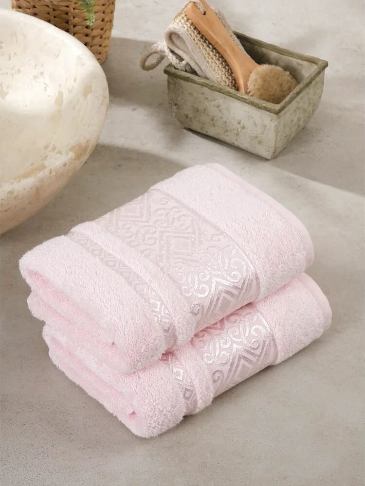 Набор полотенец METEOR ESCALE (50х90-2 шт.) розовый