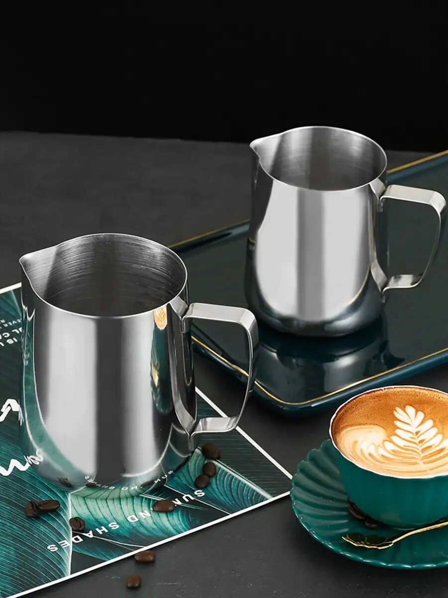 Питчер кофейный "Питчер", нержавеющая сталь, с эргономичной ручкой, 600мл — фото 1