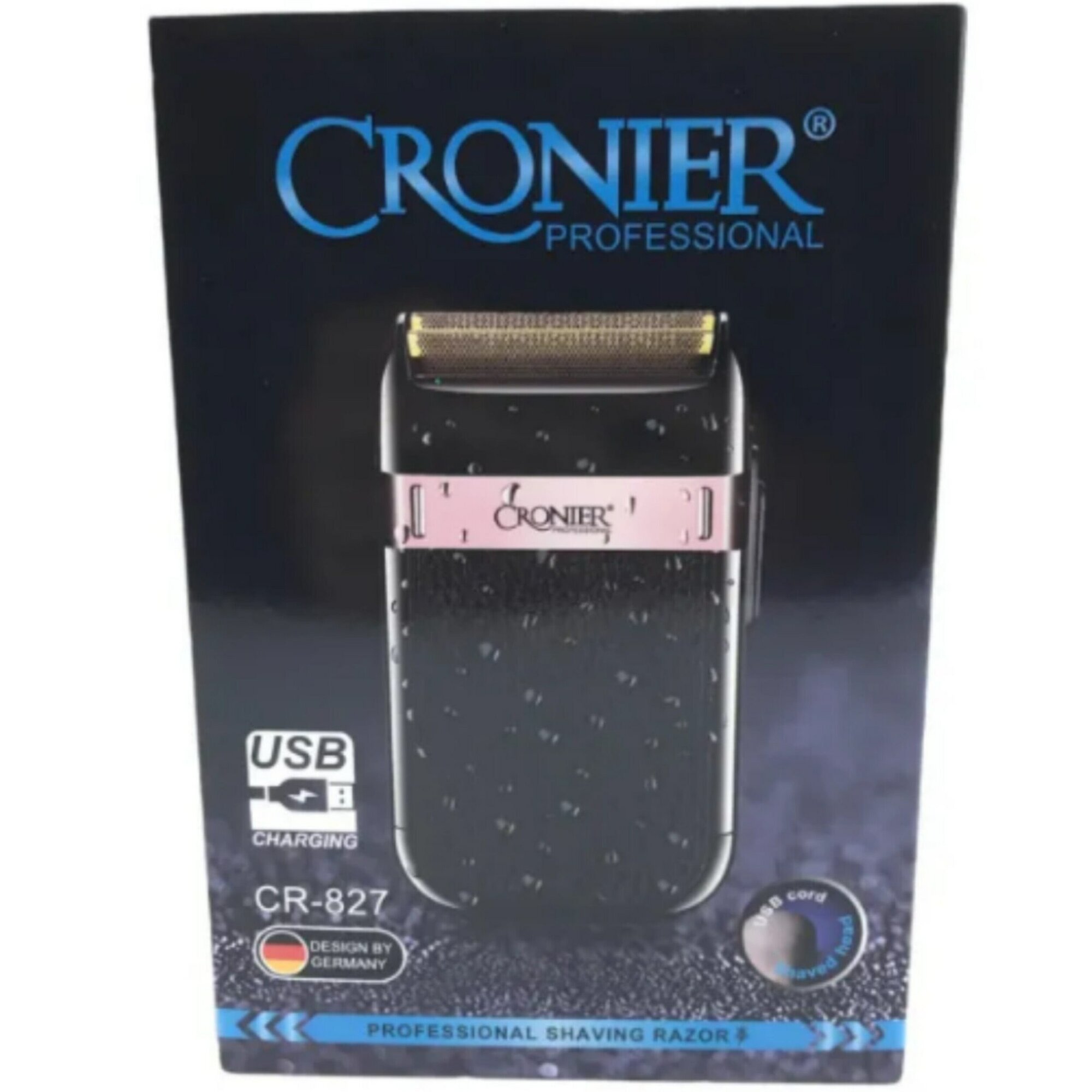 Электробритва CRONIER CR-827 для комфортного и безопасного бритья, черный