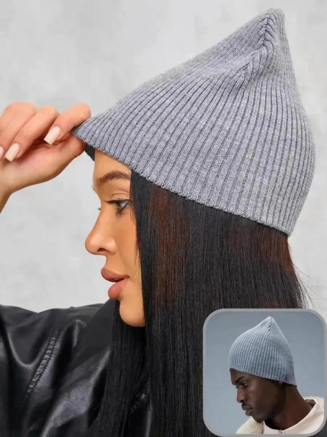 Шапка для мужчин, размер 1, серая — фото 1