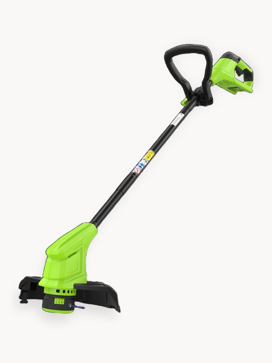 Триммер для травы аккумуляторный Greenworks 24V, 25 см, АКБ 2Ач и ЗУ
