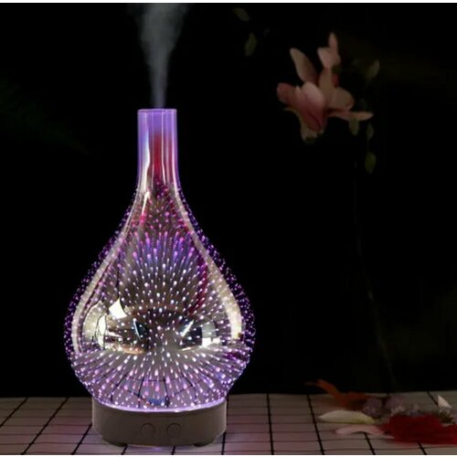 Увлажнитель воздуха Аромадиффузор ультразвуковойУльтразвуковой арома увлажнитель воздуха Ночник с функцией ароматизации7 цветов подсветки 4450₽