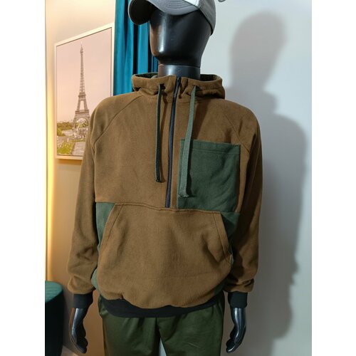 фото Толстовка , размер 54, зеленый, коричневый jk.future