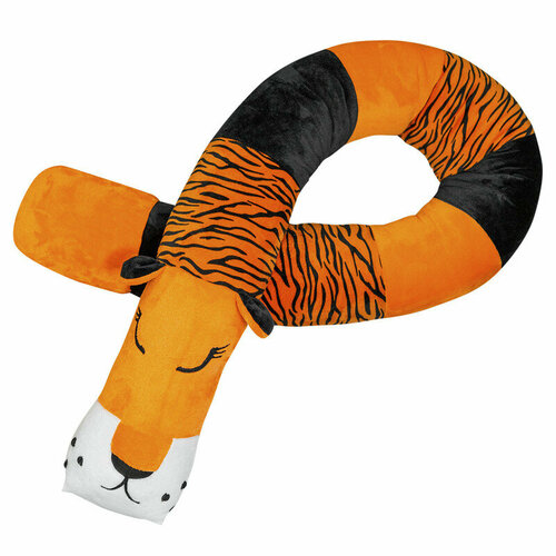 фото Подушка-валик bebe liron тигр илюша оранжевый, черный, белый