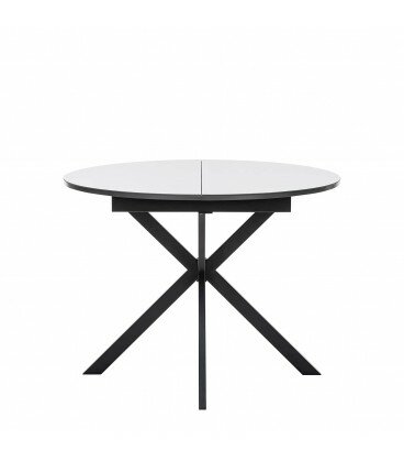 фото Стол раздвижной Leset Капри со стеклом, антрацит