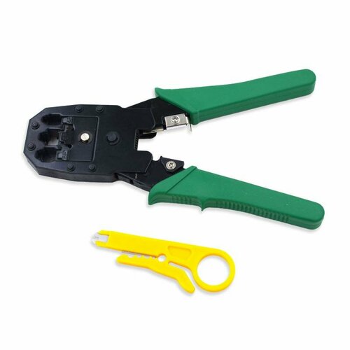 Обжимной инструмент HT-315 8p/6p/4p, +стриппер cncob cable crimper 3 modular crimping tools for cut strip and crimp 8p8c rj 45 6p6c rj12 6p4c rj 11 4p4c