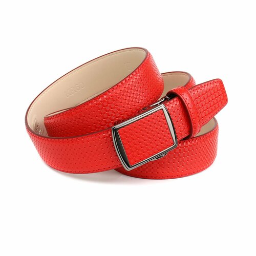 фото Ремень anthoni crown, размер 115, красный