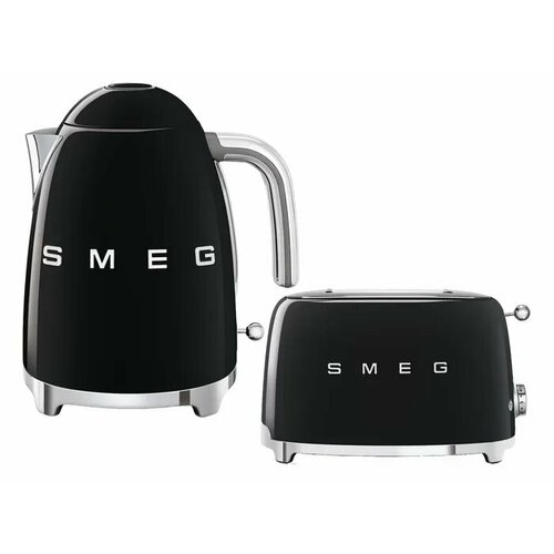 Набор Smeg чайник KLF03BLEU тостер TSF01BLEU Чёрный 3599000₽