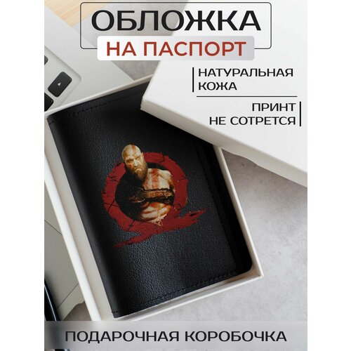 Обложка для паспорта RUSSIAN HandMade Обложка на паспорт God of War: Ragnarok OP02169, черный