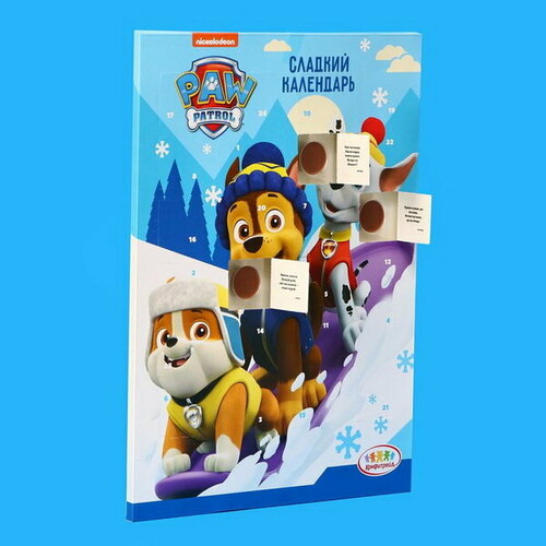 Адвент календарь CANDY PARTY Щенячий патруль 55 г 365₽