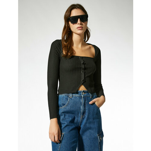 фото Свитер koton, размер 42, черный