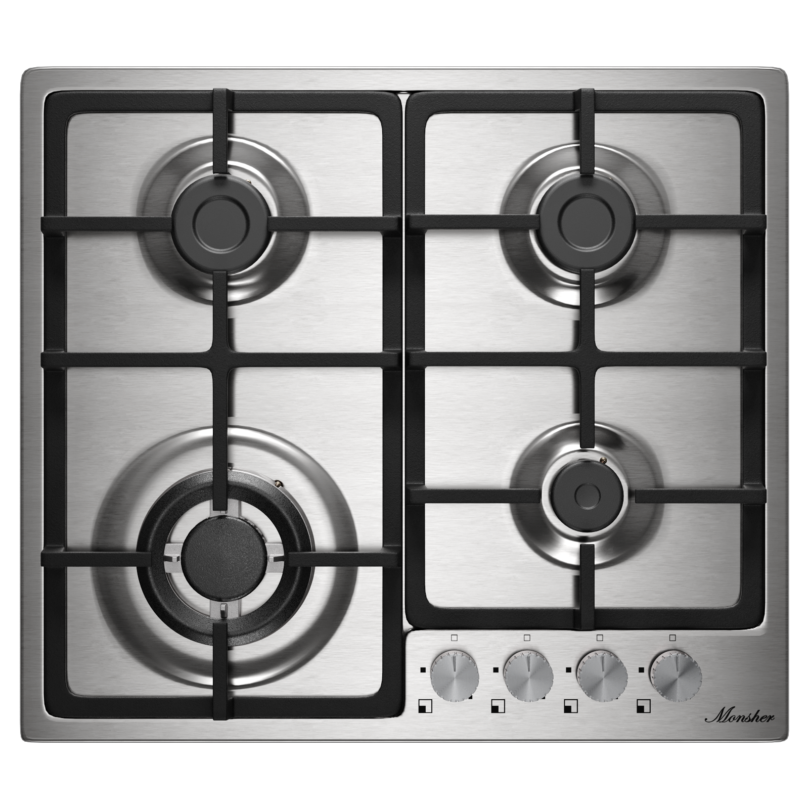 фото Газовая варочная панель Monsher MSG 61 Acier