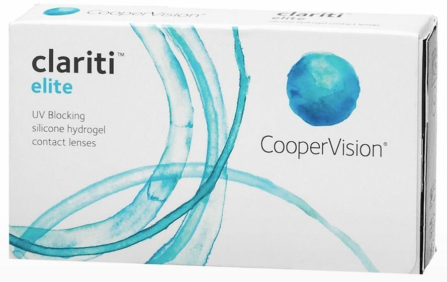 Контактные линзы CooperVision clariti elite (6 линз) -2.50 R 8.6, ежемесячные, прозрачные