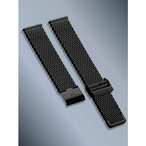 фото Браслет l'terrias, фактура плетеная, размер 20мм, черный