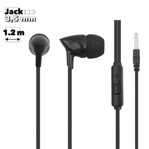 Гарнитура вставная Remax RW-106 Earphone черная 27500₽