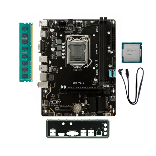 Материнская плата H81 LGA1150 Intel Core i5-4570 DDR3 8 GB 897000₽