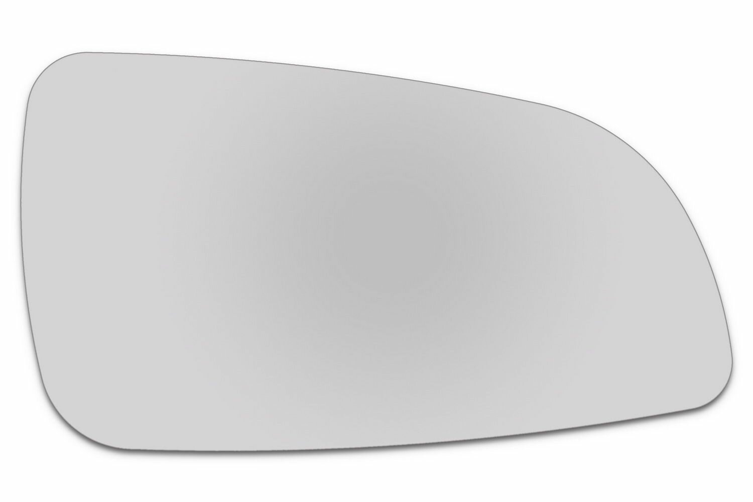 Зеркальный элемент правый OPEL Astra H (04-09) сфера нейтральный без обогрева. Размер зеркального элемента по центральной оси: высота - 96 мм, длина - 172 мм.