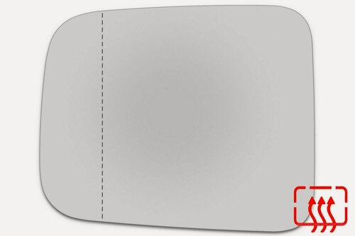 Изображение товара Зеркальный элемент левый NISSAN Patrol V (97-10) асферика нейтральный с обогревом