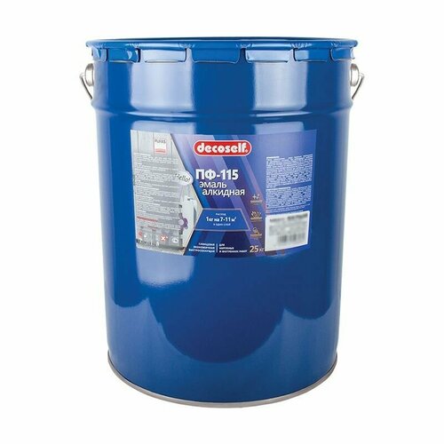 Пуфас Эмаль ПФ-115 оранжевая Decoself 25кг-187л 11059₽