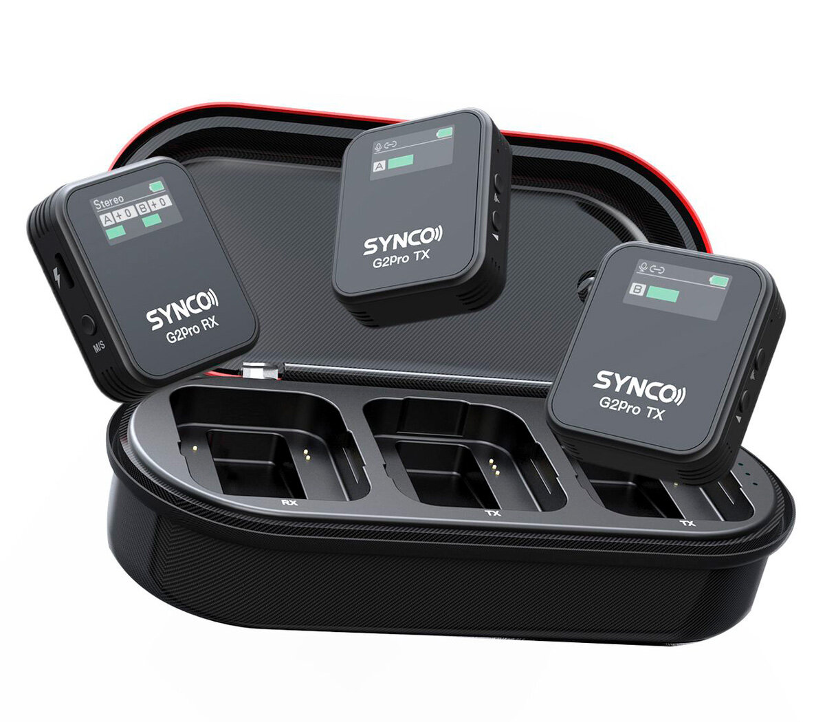 Беспроводная система Synco G2 A2 Pro, TX+TX+RX, 2.4 ГГц, 3.5 TRS / TRRS, USB, USB-C