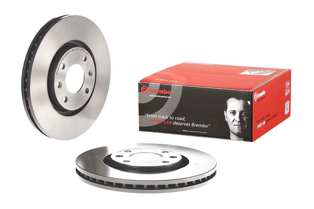 BREMBO 09.9619.11 (09961911) диск тормозной передн. с уф покрытием Citroen (Ситроен) Berlingo (Комплект 2 штуки)