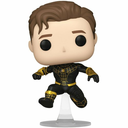 Фигурка Funko головотряс Spider-Man: No Way Home - POP! - Spider-Man (Black & Gold Suit) (Exc) 65038 фигурка funko pop bobble marvel venom poison spider man w gw chase exc