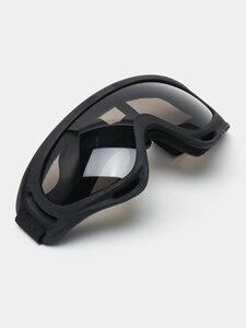 Горнолыжные очки / Спортивная маска / Очки спортивные / Очки для спорта, с черной линзой