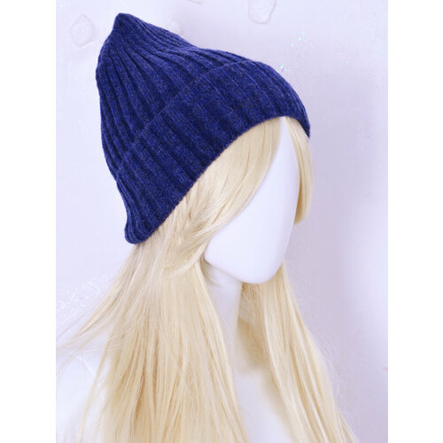 фото Шапка бини yana beregovaya, размер 50-56, синий