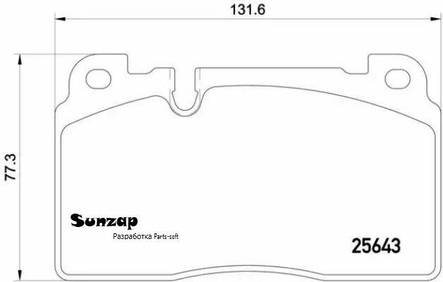 Колодки AUDI Q5 8R 06/12=> BREMBO P85122, комплект