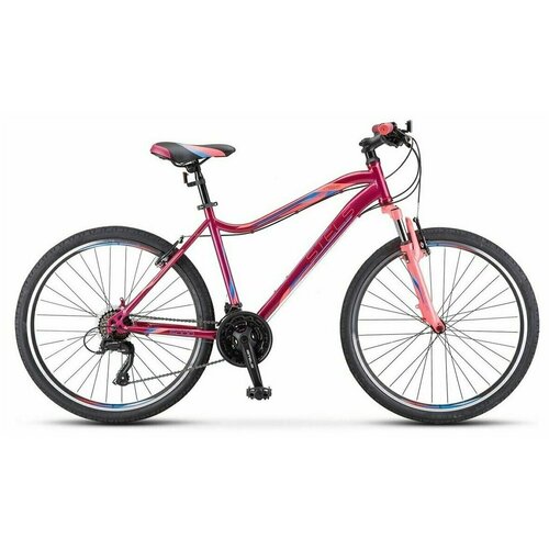 Велосипед Горный STELS Miss - 5000 V (26) Вишнёвый/розовый, рама 18 горный mtb велосипед stels miss 5000 md 26 v020 2022 рама 18 вишневый розовый