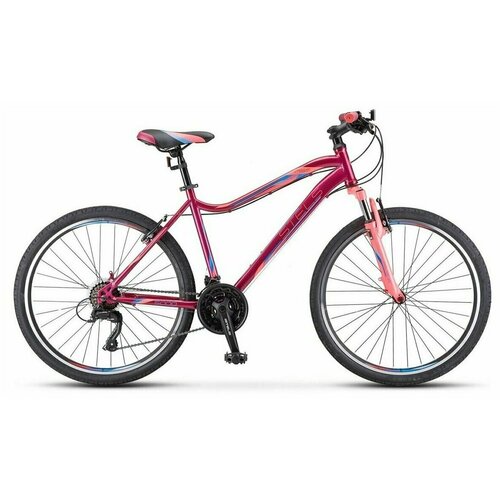 фото Велосипед горный stels miss - 5000 v (26") вишнёвый/розовый, рама 18"