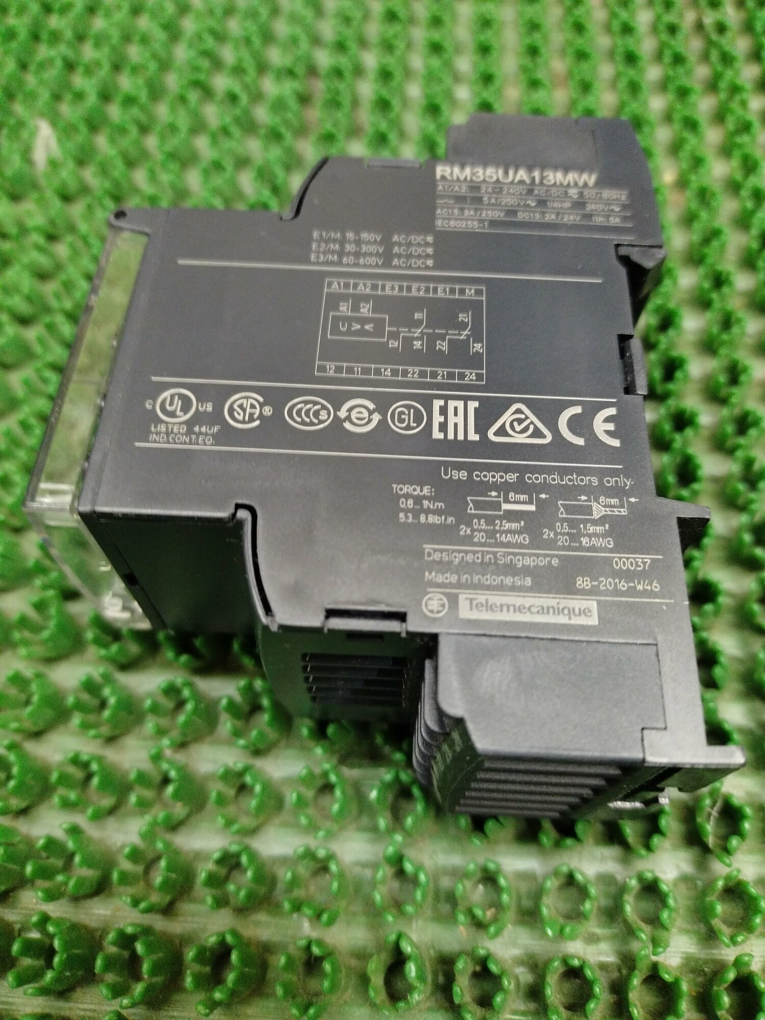 RM35UA13MW РЕЛЕ КОНТРОЛЯ ПОВЫШ/ПОНИЖ НАПРЯЖ 15-600В Schneider Electric - фото №2