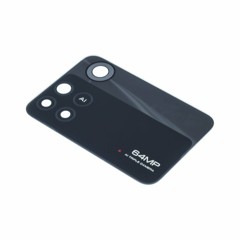 Стекло задней камеры для Xiaomi Poco M4 Pro (без рамки) черный