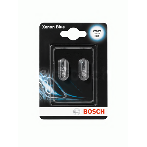 BOSCH 1 987 301 033 (00006216A1 / 002051900000 / 032116) лампа (w5w) 5w 12v w2.1x9.5d п. габарит, стекл. цоколь голубая,