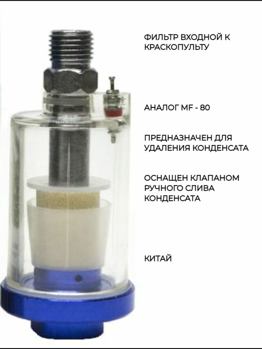 Фильтр входной к краскопульту влагоотделитель аналог MF-80