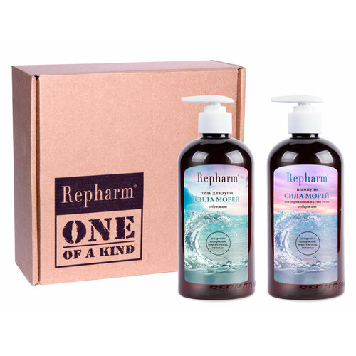 Шампунь Repharm в наборе Beauty Box Сила морей для сухих волос с дозатором шампунь repharm сульсен в наборе с дозатором
