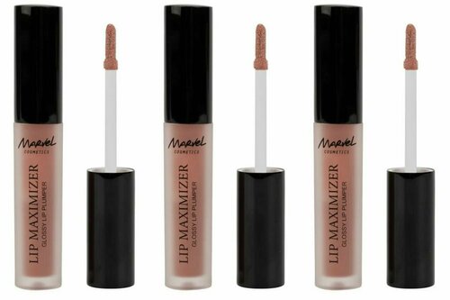 MARVEL COSMETICS Жидкий блеск для губ L321 natural beige, 2,5 мл, 3 шт