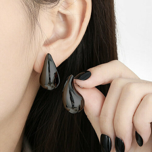 Серьги , черный