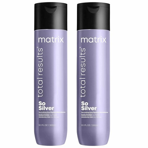 Matrix Шампунь Total results So silver, 2 х 300 мл matrix кондиционер so silver color obsessed для светлых и седых волос 1000 мл matrix total results