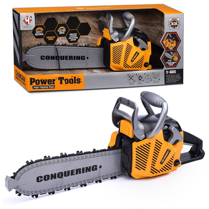 фото Бензопила T001 "Мастер деревообработки" желтая, в коробке