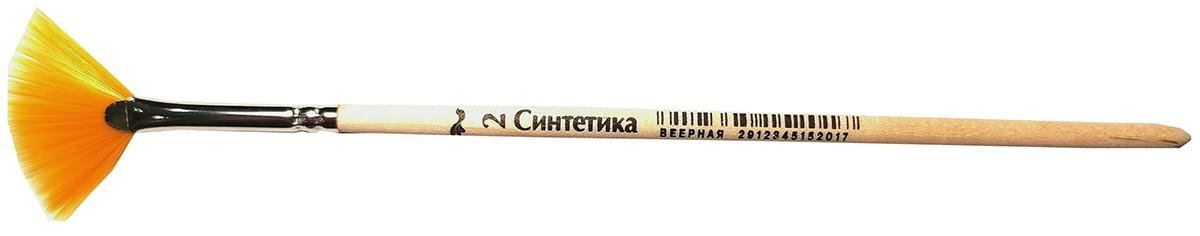 фото Кисть №1 School синтетика, плоская, длинная ручка